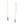 Load image into Gallery viewer, San Shi Amethyst Chain Earrings, 18 ct Rose Gold Vermeil - Tsai x Tsai | Luxury Gemstone Jewellery Gift