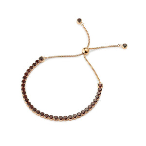 Zhongshan Garnet Bracelet, 18 ct Rose Gold Vermeil - Tsai x Tsai | Luxury Gemstone Jewellery Gift