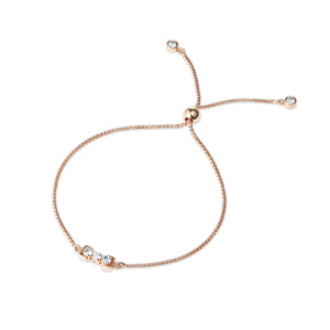 San Shi Blue Topaz Bracelet, 18 ct Rose Gold Vermeil - Tsai x Tsai | Luxury Gemstone Jewellery Gift