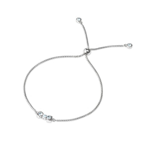 San Shi Blue Topaz Bracelet, Sterling Silver - Tsai x Tsai | Luxury Gemstone Jewellery Gift