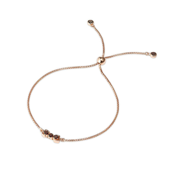 San Shi Garnet Bracelet, 18 ct Rose Gold Vermeil - Tsai x Tsai | Luxury Gemstone Jewellery Gift