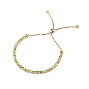Pinglin Peridot Bracelet, Rose Gold Vermeil - Tsai x Tsai | Luxury Gemstone Jewellery Gift