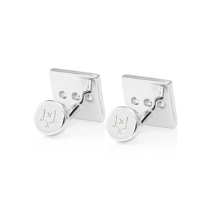 Sterling silver cufflinks with Black Spinel