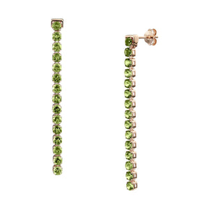 Pinglin Peridot Earrings, 18ct Rose Gold Vermeil - Tsai x Tsai | Luxury Gemstone Jewellery Gift