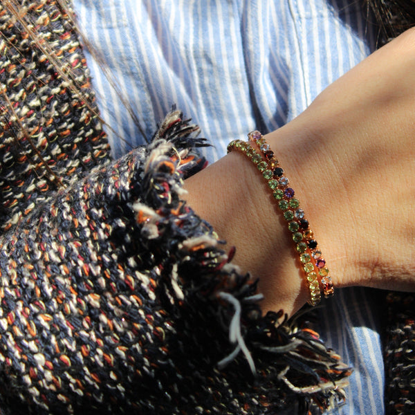 Sanchong Rainbow Gemstone Bracelet