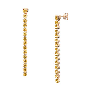 Beitou Citrine Earrings 18ct rose gold Vermeil - Tsai by Tsai Luxury Natural Gemstone Jewellery Gift
