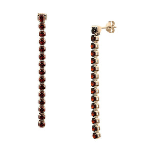 Zhongshan Garnet Earrings, 18ct Rose Gold Vermeil - Tsai x Tsai | Luxury Gemstone Jewellery Gift