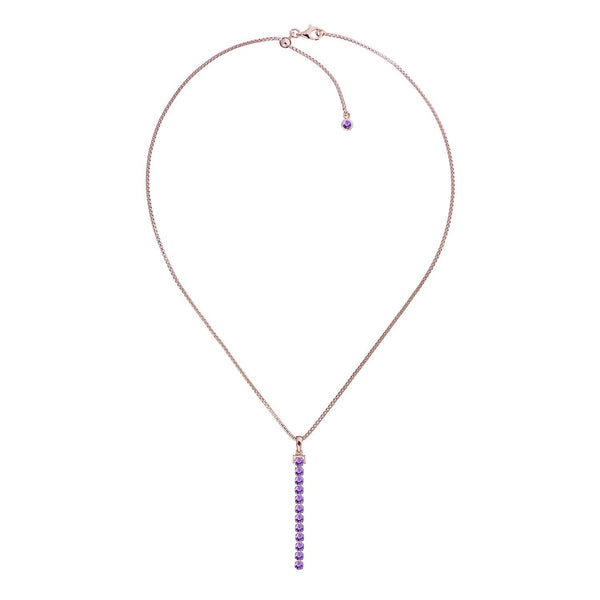Wanli Amethyst Necklace, 18 ct Rose Gold Vermeil - Tsai x Tsai | Luxury Gemstone Jewellery Gift