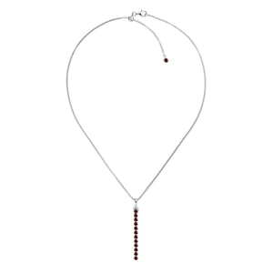 Zhongshan Garnet Necklace, Sterling Silver - Tsai x Tsai | Luxury Gemstone Jewellery Gift