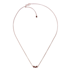 San Shi Garnet Necklace, 18 ct Rose Gold Vermeil - Tsai x Tsai | Luxury Gemstone Jewellery Gift