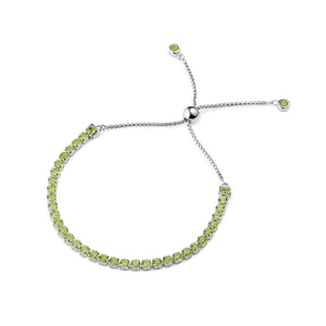 Pinglin Peridot Bracelet, Sterling Silver - Tsai x Tsai | Luxury Gemstone Jewellery Gift