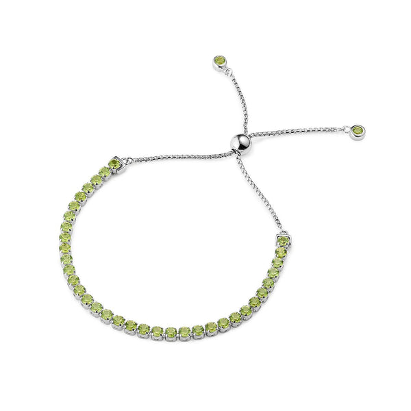 Pinglin Peridot Bracelet, Sterling Silver - Tsai x Tsai | Luxury Gemstone Jewellery Gift