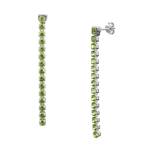 Pinglin Peridot Earrings, Sterling Silver - Tsai x Tsai | Luxury Gemstone Jewellery Gift