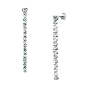 Tamsui Blue Topaz Earrings, Sterling Silver - Tsai x Tsai | Luxury Gemstone Jewellery Gift