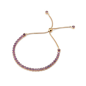 Wanli Amethyst Bracelet, 18 ct Rose Gold Vermeil - Tsai x Tsai | Luxury Gemstone Jewellery Gift