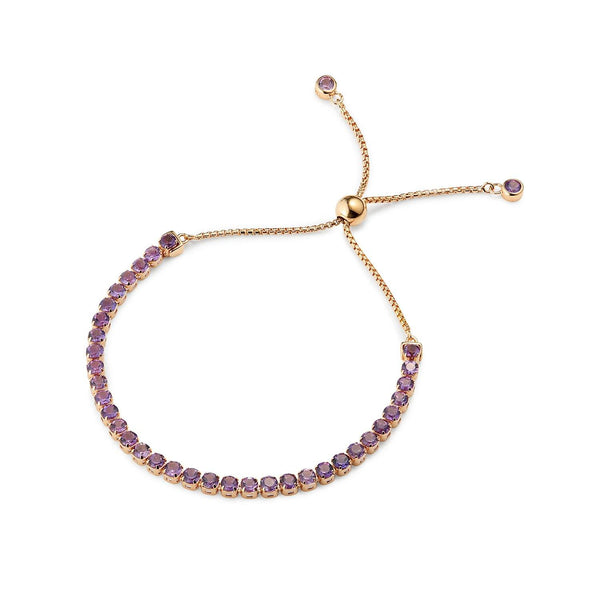 Wanli Amethyst Bracelet, 18 ct Rose Gold Vermeil - Tsai x Tsai | Luxury Gemstone Jewellery Gift
